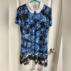 ELLE womens collar neck dress with lining